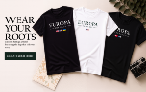 Europa Threads | Heritage Multi-Flag Custom Tee