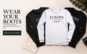 Europa Threads | Heritage Multi-Flag Long Sleeve Tee