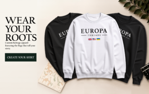 Europa Threads | Heritage Multi-Flag Heavyweight Crewneck