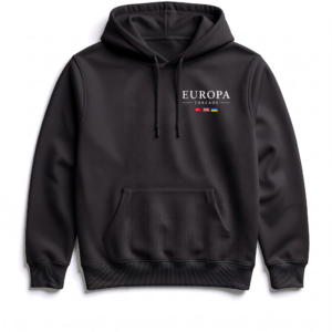 Europa Threads | Heritage Multi-Flag Heavyweight Hoodie Left Chest